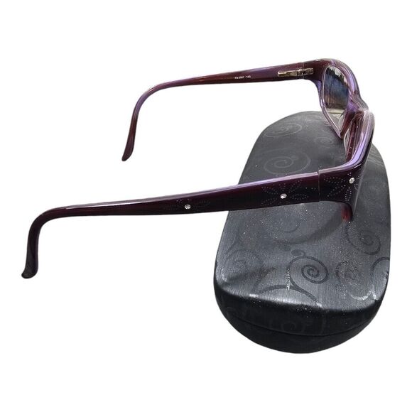 Rims R3 2007 eyeglasses 50-17-135 Plum Horn eyewear WITH CASE FRAMES ONLY!!!! - Picture 4 of 8